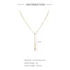 S925 Sterling Silver Y-Shaped Bead Chain Cross Pendant Necklace Stylish Simple Ins Style Ladies Clavicle Necklace