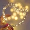 10Pcs LED Copper Wire Fairy Lights Battery Powered Outdoor Wedding Party Holiday Lighting Christmas Room Decoration Navidad 2025