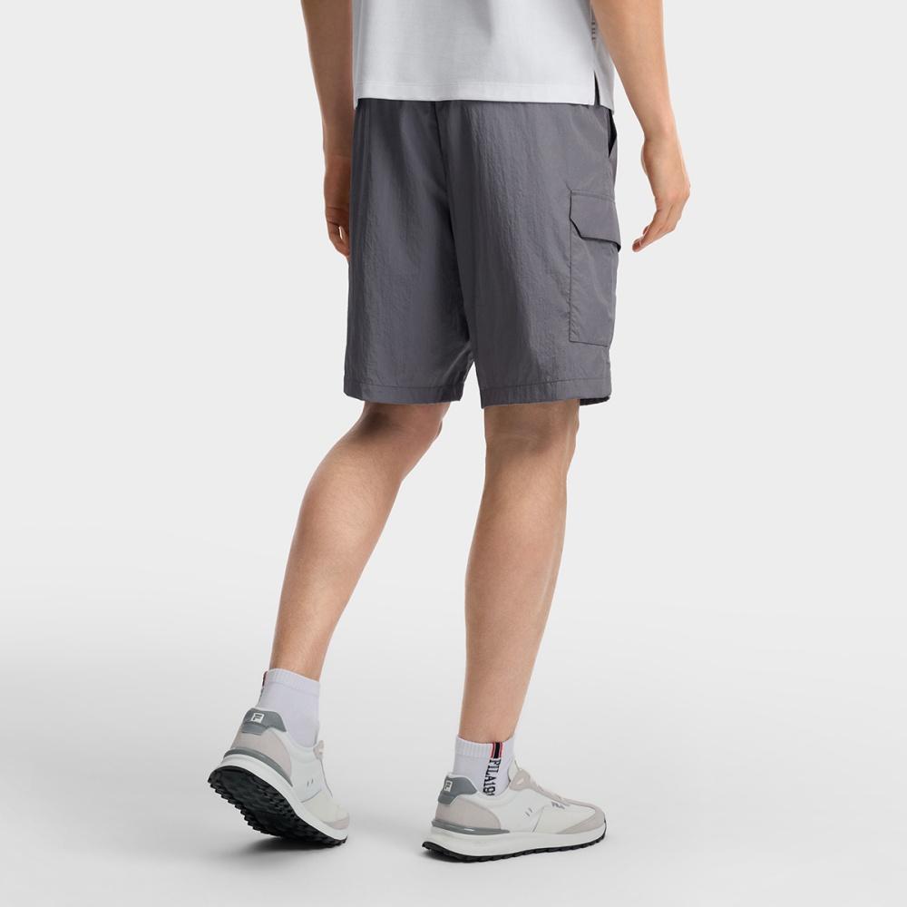Fila Heritage Classic Workwear Versatile Woven Casual Shorts Men Shorts Cloudy-Gray F11M628811FDY