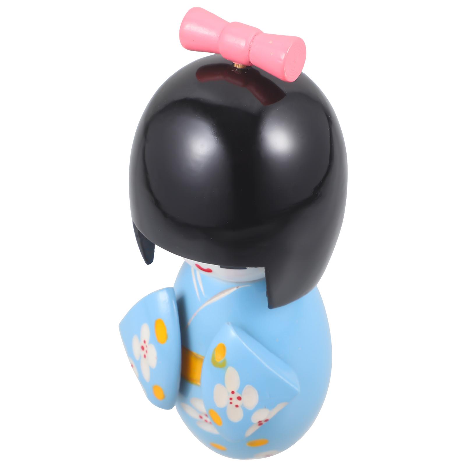 

Wooden Japanese Kimono 129 Medium Size Home Decor Artistic Sculpture Bedroom Living Room Indoor Space Gifts Japanese синій