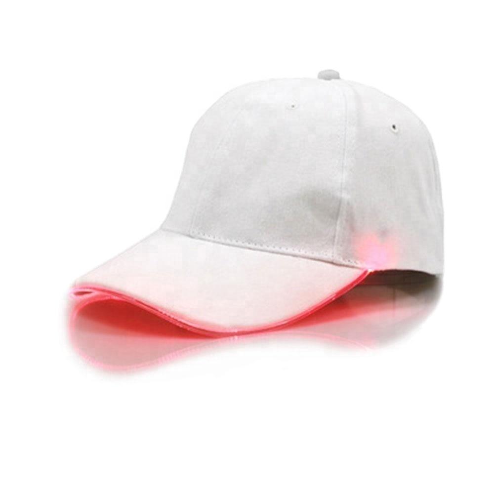 Fashion LED Lighted up Hat Men Women Dance Baseball Hat Luminous Club Night Party Hip-Hop Solid Novelty Chic Decorative Lighting