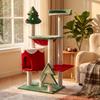 Cat Tree with Sling Festive Scratching Posts Pet Furniture