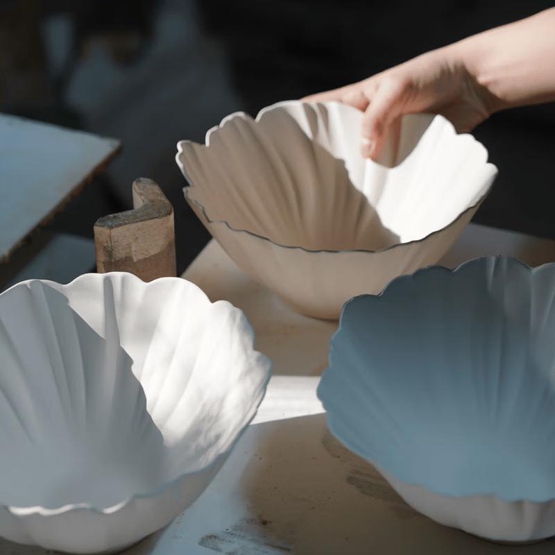 Mujagi Minimalist Ceramic Pasta Bowl