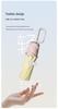 8-Rib Manual Buckle Safety Umbrella with Pink Edges, UV Protection, 3-Fold, for Female Students