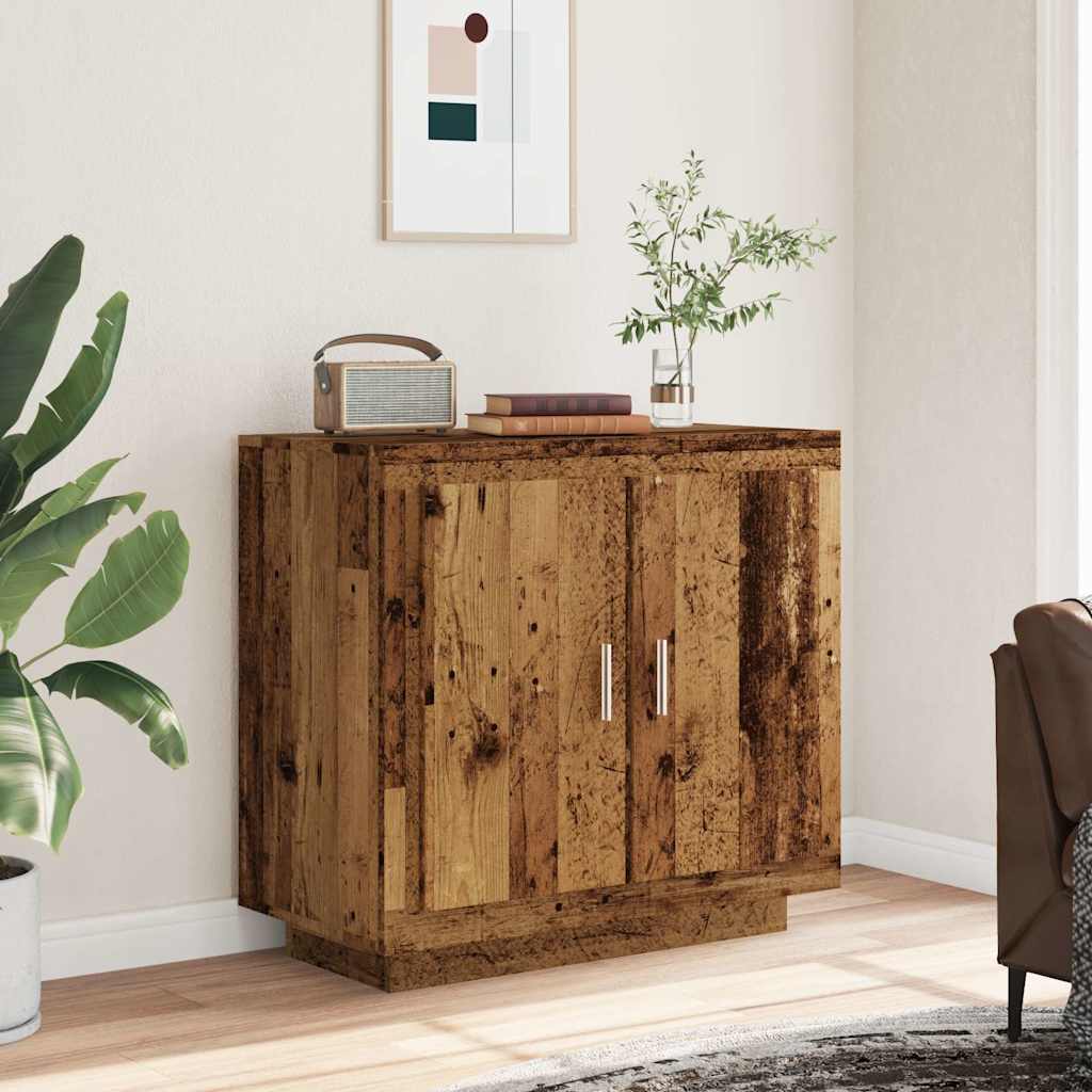 Sideboard with Rustic Wood Look 80 x 40 x 75 cm Engineered Wood