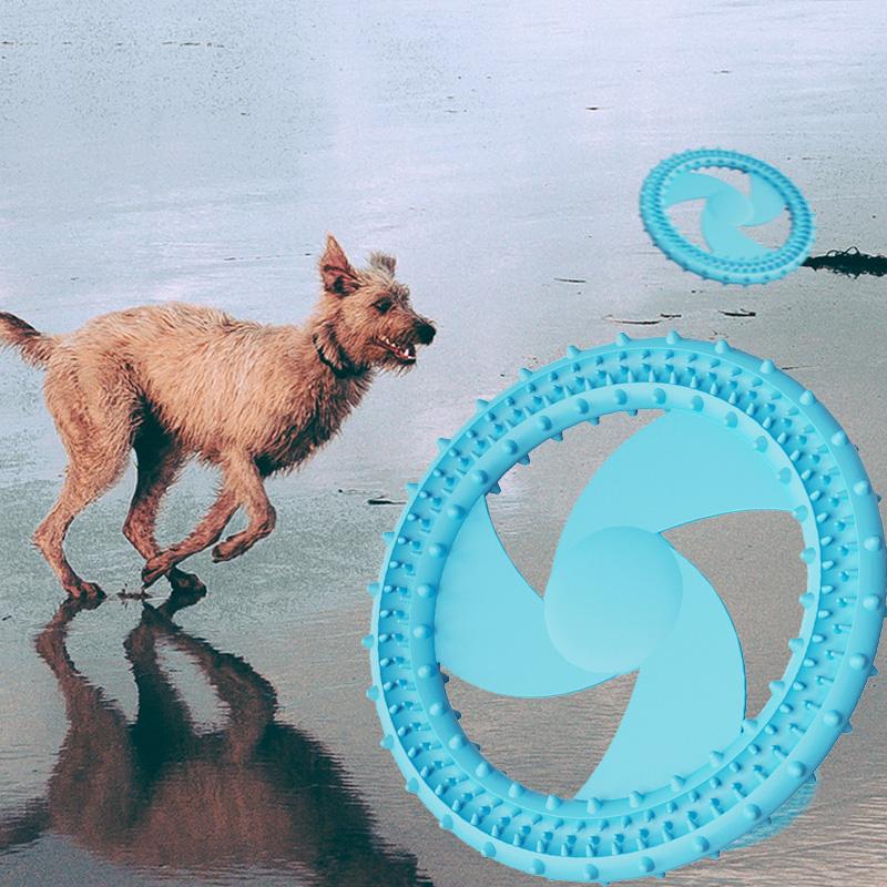 Bite Resistant Flying Disc Dog Toys For Dog Multifunction Pet Puppy Training Toys Outdoor Interactive Game Pet Dogs Products