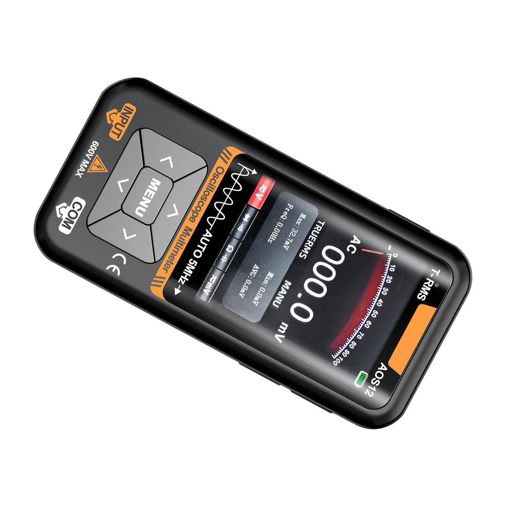 2 in 1 Handheld Oscilloscope & Multimeter, 5MHz Bandwidth, 48MSa s Sampling Rate, 3.2  Color TFT Screen, True RMS,