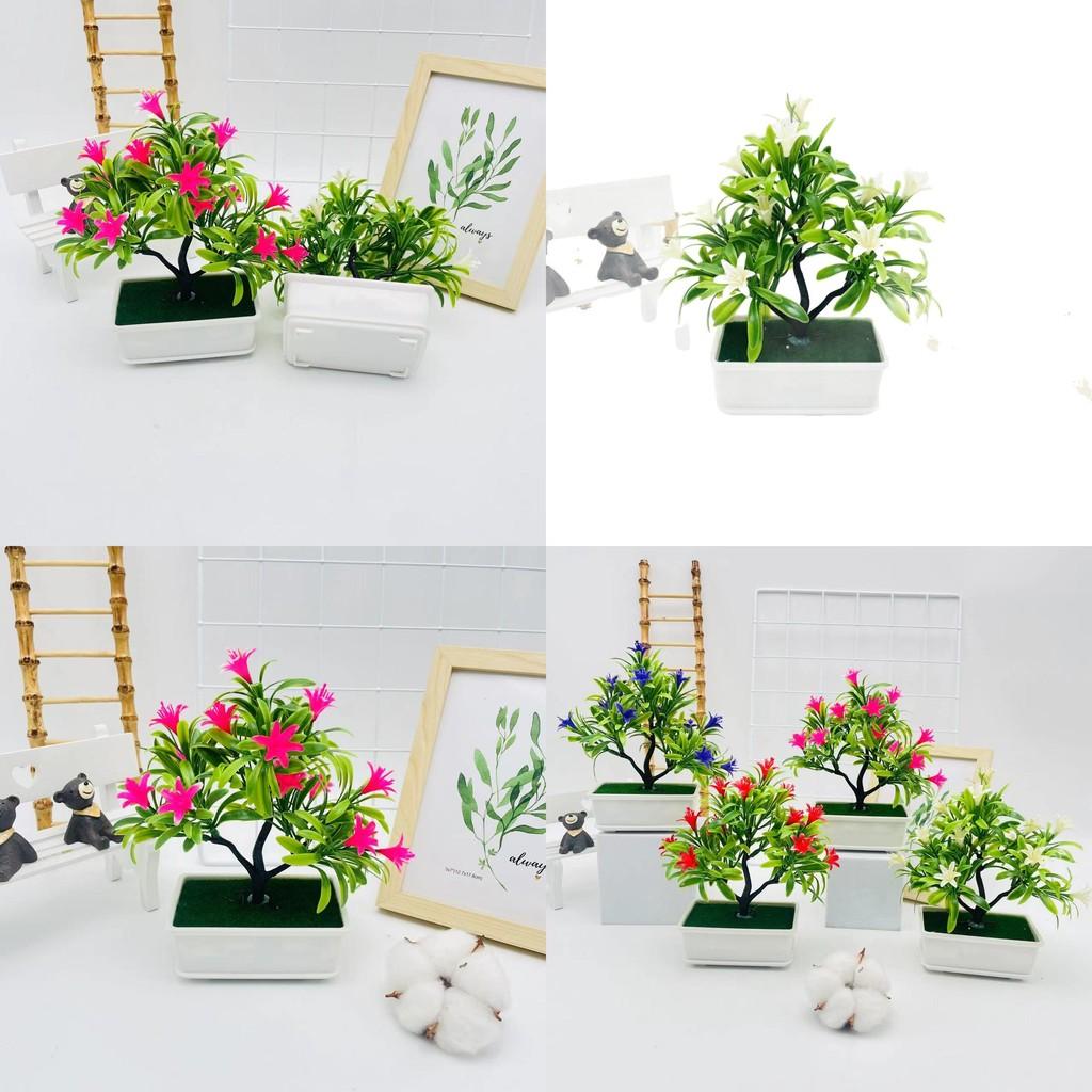 Faux Cymbidium Tree Garden Decor Potted Plant With Realistic Look For Outdoor And Indoor Use