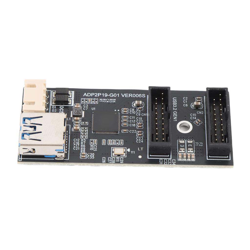 USB 3.2 GEN1 19Pin To Dual 19Pin Expansion Card 19pin To Dual 19 Pin Front Panel Header Splitter Adapter