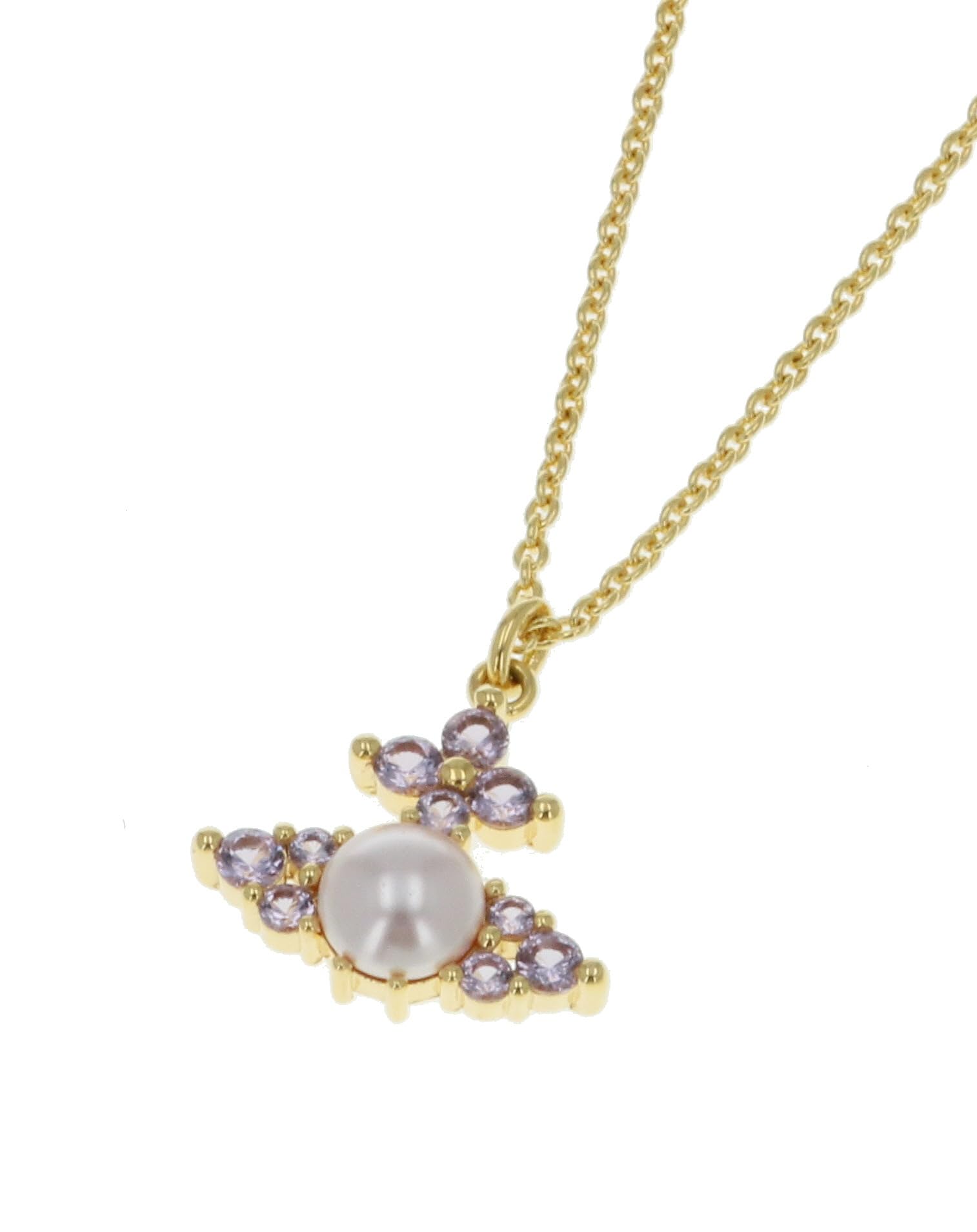 

Necklace FEODORA Brass [Vivienne Westwood] Women s 630203EP/02R791 [Item] золотой