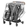 Double Stroller Rain Cover Universal Rain Cover for Side by Side Baby Stroller Stroller Raincoat Twins Stroller Cover NEW