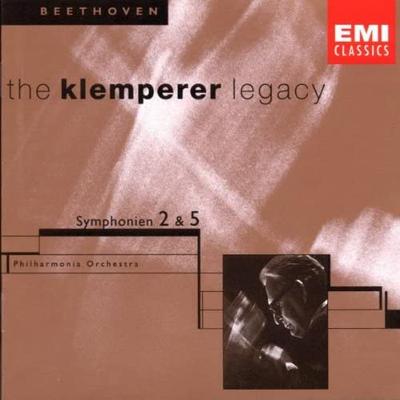 CD BEETHOVEN, KLEMPERER; PAO - Beethoven:Symphonies No.2 & 5 724356679429 EMI Classics 1998 UK Classical Used