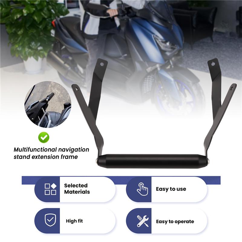 Motorcycle Front Phone Stand Holder Smartphone Phone GPS Navigaton Bracket For  XMAX 300 XMAX300