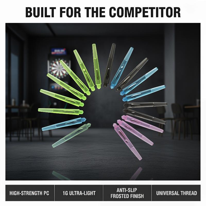 Dart Stems Set Plastic 12Pcs 45mm 35mm with O Ring Suitable for Professional and Beginner Dart Players