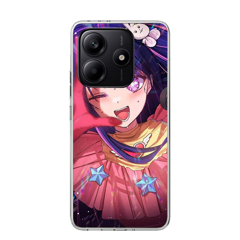 Oshi No Ko Phone Case For Xiaomi Redmi Note 15 14 13 12S 12 Pro Plus 11S 11E 11 11T 10S 10 Art Soft Pattern Cover Redmi Note 14
