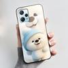 For Blackview A53 Case Blackview A53 Pro Back Cover Luxury Cute Love Rabbit Funny Black TPU Soft Silicone Protective Phone Case