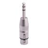 XLR 3 Pin Male to 6.35mm 1/4" TS Male Audio Adapter, Stereo 6.35mm to XLR Plug Stereo Mic Audio Connector for Microphone