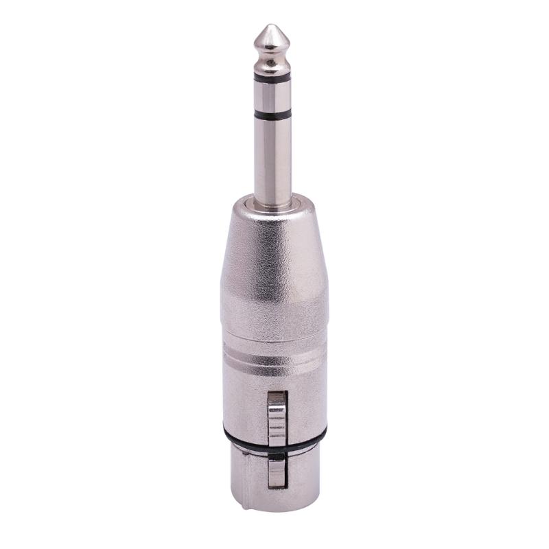 XLR 3 Pin Male to 6.35mm 1/4" TS Male Audio Adapter, Stereo 6.35mm to XLR Plug Stereo Mic Audio Connector for Microphone