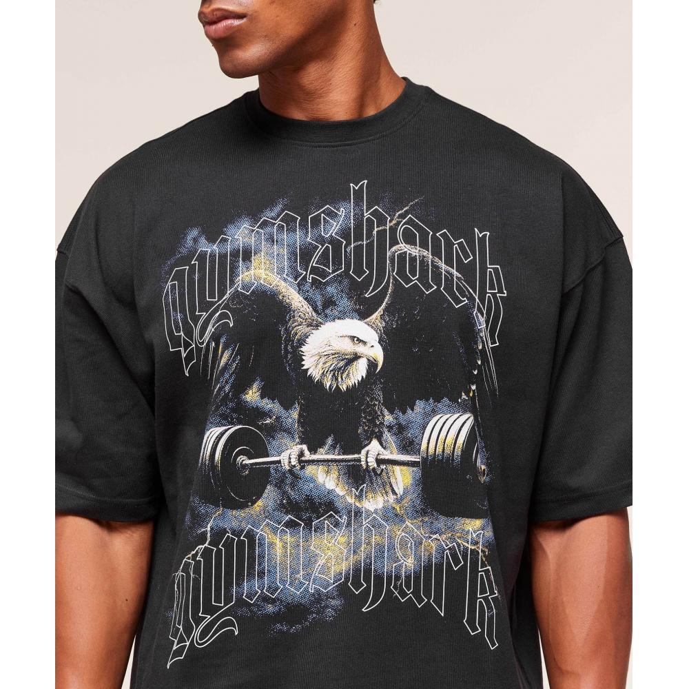 Gymshark Eagle Graphic T shirT Black A3c4l Bb2j