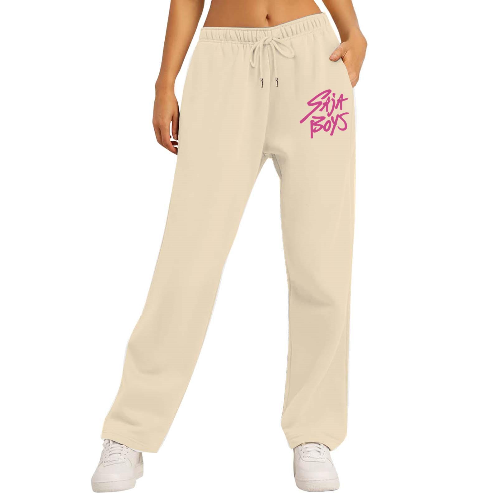 

Women s Winter Soild Colored Pants, Full Length Pants, Sports Pants, Home Pants XXL