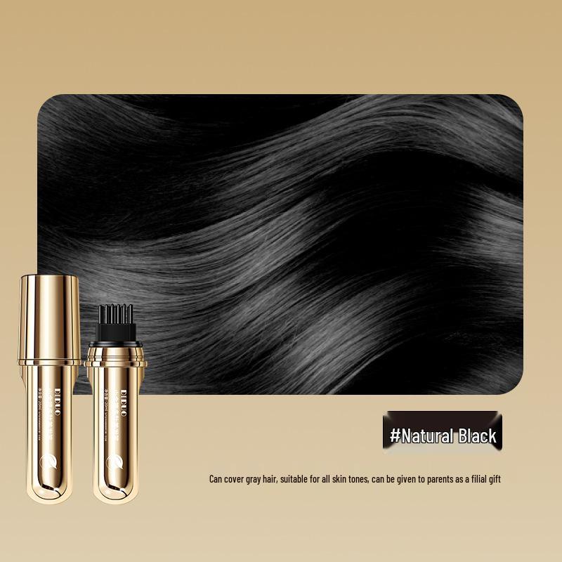 

Смываемый маркер для волос DIDUO Peptide - Портативный, не повреждающий, с расческой для закрашивания седины чёрный/естественный