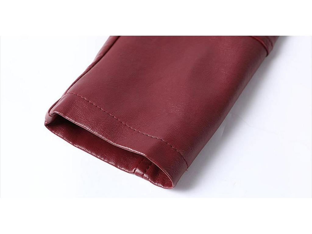 2024 PU Leather Jacket: Casual, Plus Size, Velvet-Lined for Middle-Aged and Elderly Women