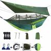 Mosquito-Proof   with Sunshade Canopy, Outdoor Camping Aerial Swing, Portable Hiking and Travel  for Insect-Free Relaxation
