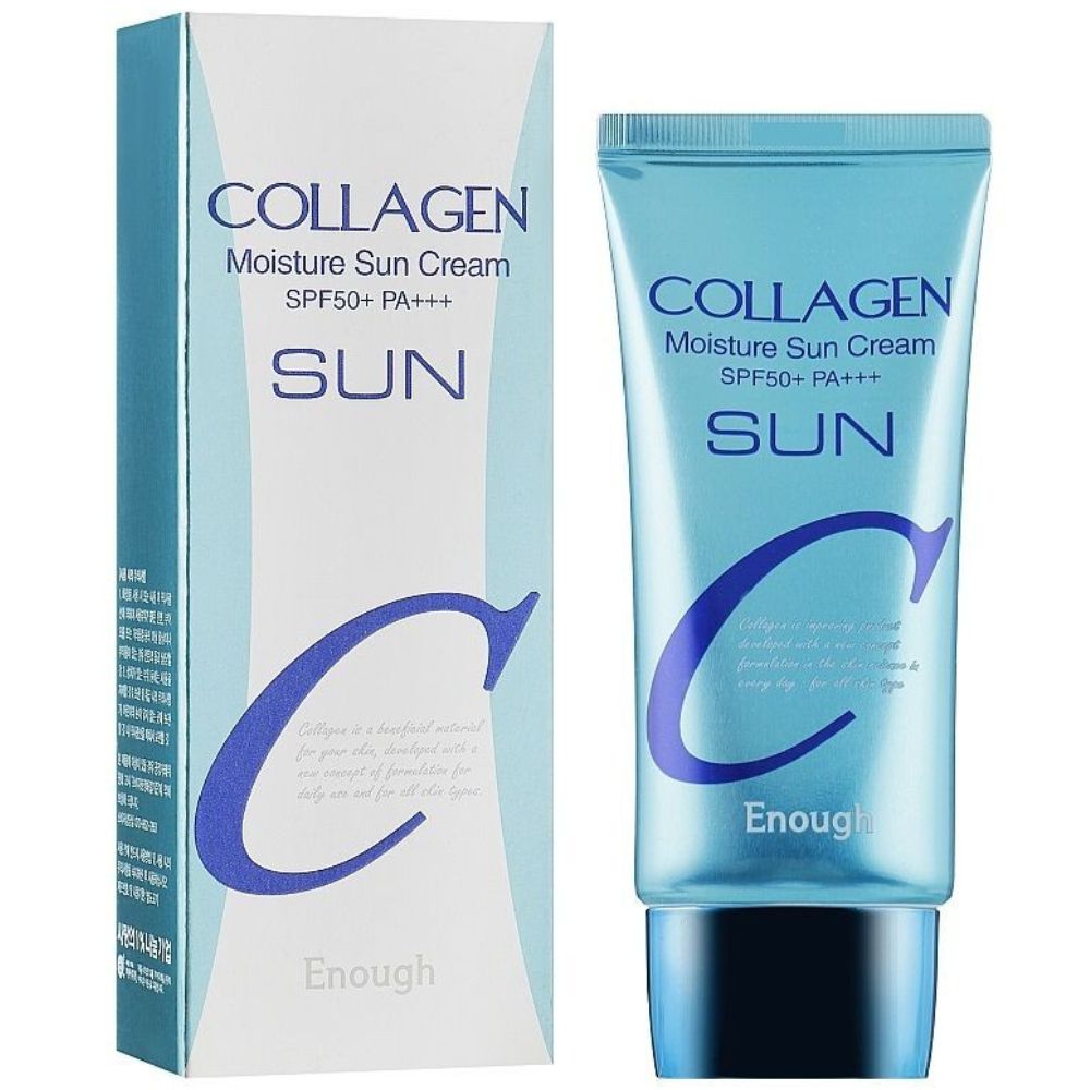 Enough Krem Nawilżający Z Kolagenem I Filtrem Spf50+ - 50 Ml