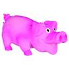 Dog Toy - TRIXIE - Latex Furry Pig - Built-in Squeaker - Soft - 10 Cm