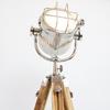 Retro Nickel Industrial Spotlight Tripod Lamp Standing Floor Light 140 Cm
