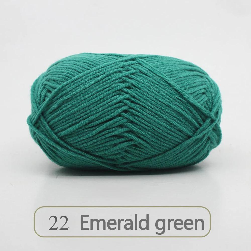 1pc 50g Soft Wool Milk Cotton Yarn Crochet Anti-Pilling Hand Knitting Thread For Cardigan Scarf Hat Baby Sweater Doll Supplies