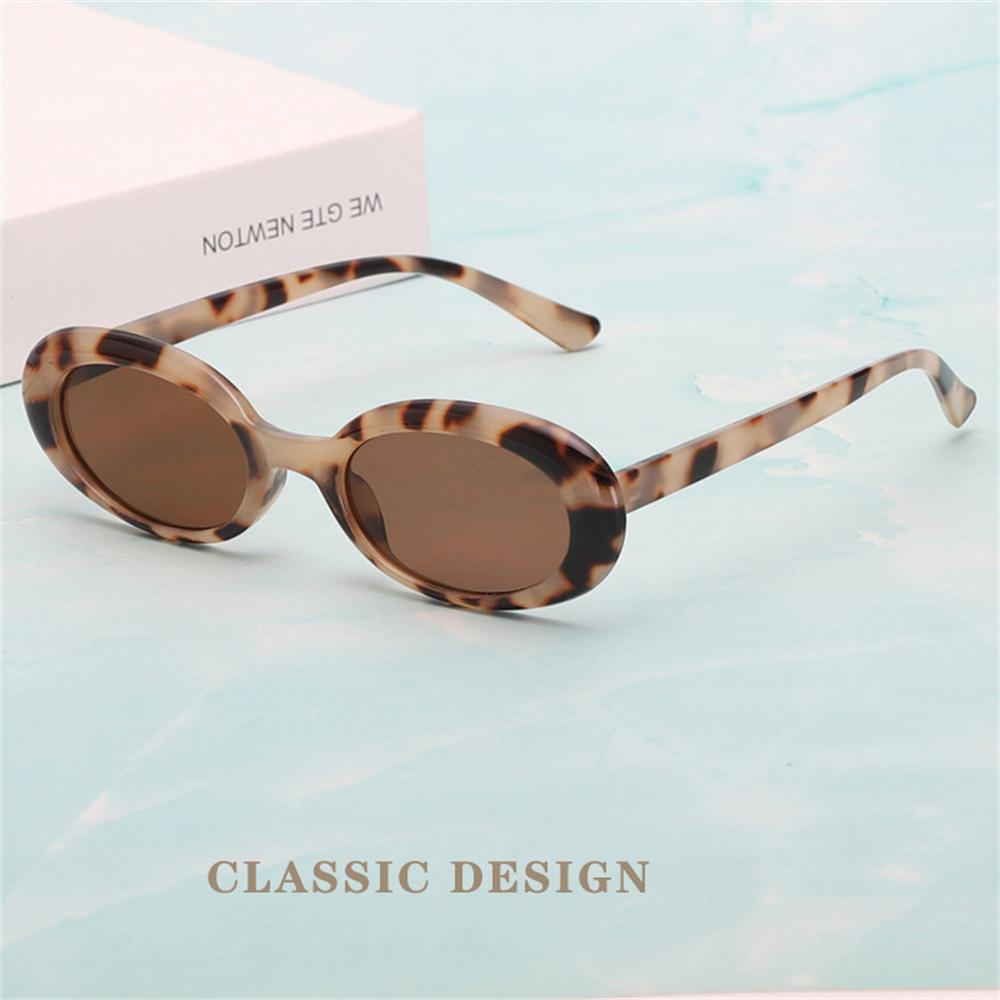 Retro Oval Sunglasses Small Frame Sunglasses For Women Men Jelly Color Gothic Glasses UV400 Fashion Shades Oval Mirror  New