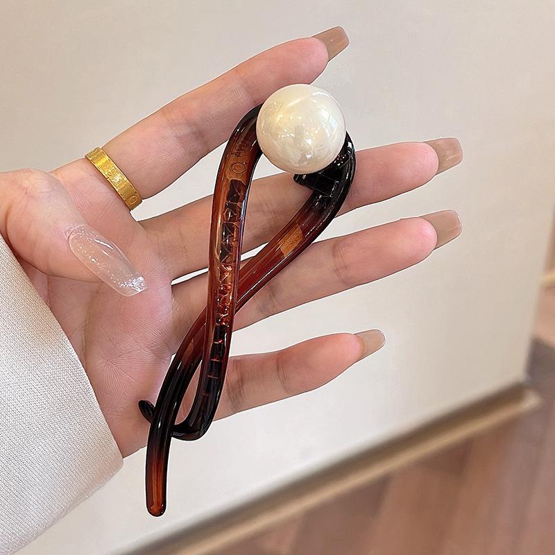 Retro S Shape Ponytail Twist Hair Clips Fashion Multi-colour Twisted Hollow Out Shark Clips Headdress Hair Accessories Gift