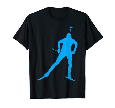 Neve esqui cross-country, biatlo, biatlo, esqui cross-country, tiro, camiseta