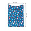 Festive Santa Throw Blanket Cozy Flannel Fleece Navidad Christmas Holiday Decor Gift Warm Soft Home Bedding Blanket
