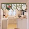 New Chinese Door Curtain Hanging Flag Teahouse Living Room Decoration Shade Curtain Partition Kitchen Door Short Half Curtain