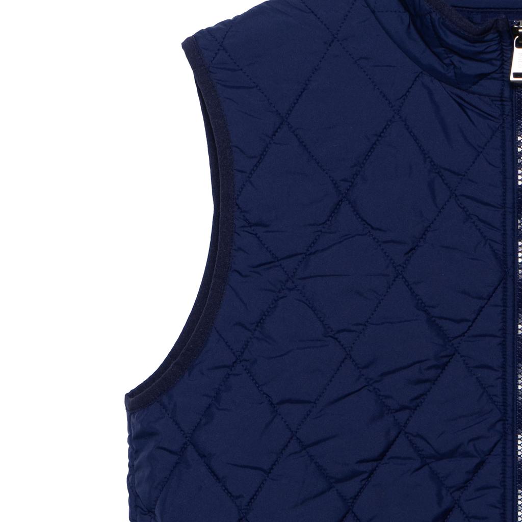 Polo Ralph Lauren FW24 Logo Embroidered Zip Collar Sleeveless Vest Kids vests Blue 323849910-005