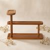 Wooden Tabletop Organizer 3 Tier Perfume Display Shelf Space-Saving for Bedroom