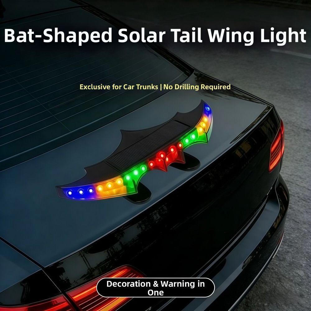 Solar Energy Car Rear Wing Lamp Universal Car Ambient Lighting Car Exterior Trim