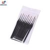 10-Piece Triangular Birch Handle Liner Brush Set for Oil, Watercolor & Gouache