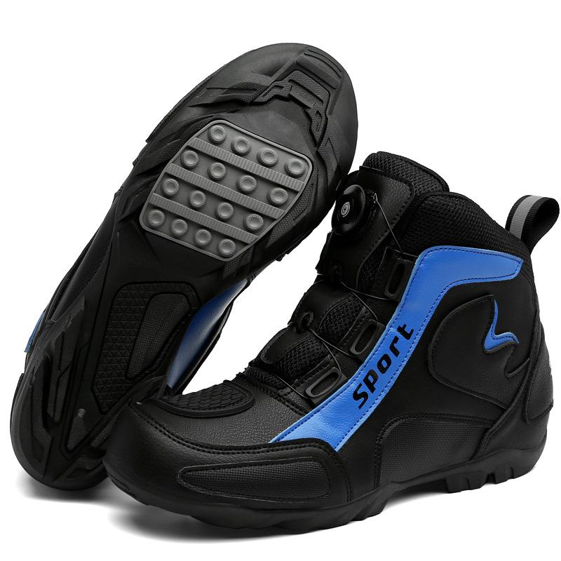 Wasserdichte Vier-Jahreszeiten-Lokomotiv-Fahrradschuhe für Herren und Damen, Motorradschuhe, Offroad-Rennstiefel, Motorrad-Reiseausrüstung, Ritterstiefel