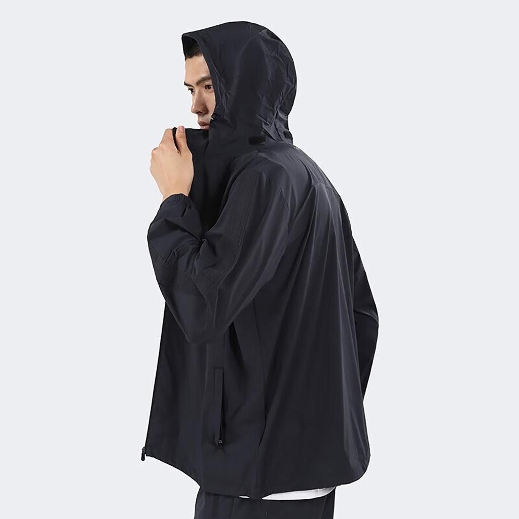 Under Armour Elastic Packable Hooded Sports Woven Jacket Men Jacket Black 22500408-001