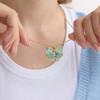 Elegant Butterfly Pendant Necklace Stainless Steel Jewelry Adjustable Chain For Women Daily Wear