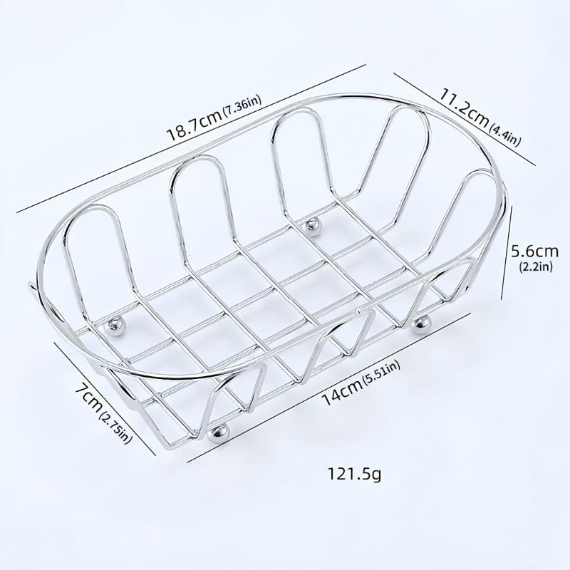 Multifunctional Decorative Metal Wire Basket For Kitchen Countertop Desk Organizer And Fruit Vegetable Drainer