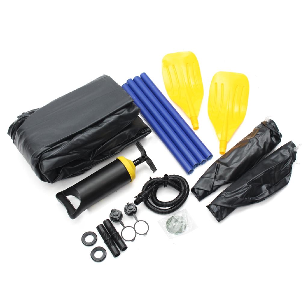 Novo Barco Inflável a Remo 3 Pessoas Suportando Borracha PVC Durável Conjunto Barco de Pesca com Remos Bomba Outro Conjunto 249x127cm