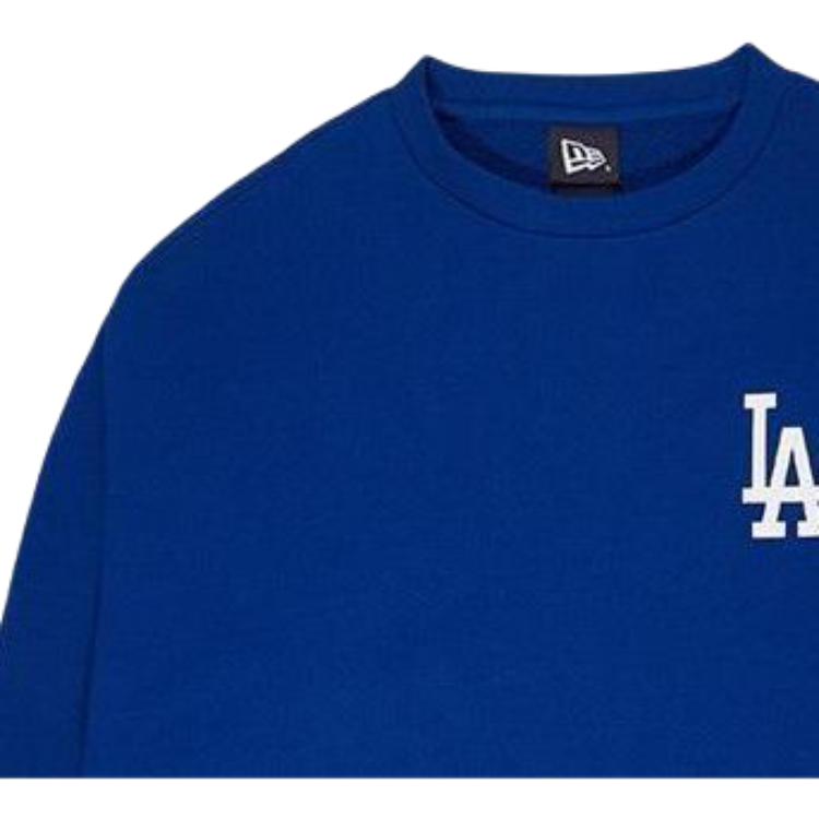 New Era Letter Logo Printed Pullover American Sweatshirt Unisex sweatshirt Blue 12727851