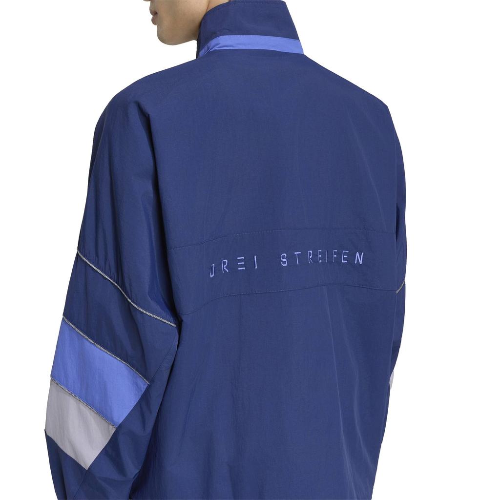 Adidas Brand Love Woven Jacket for Dark Indigo Size 4L Men, TJ610, Blue/Dual (KV5889),