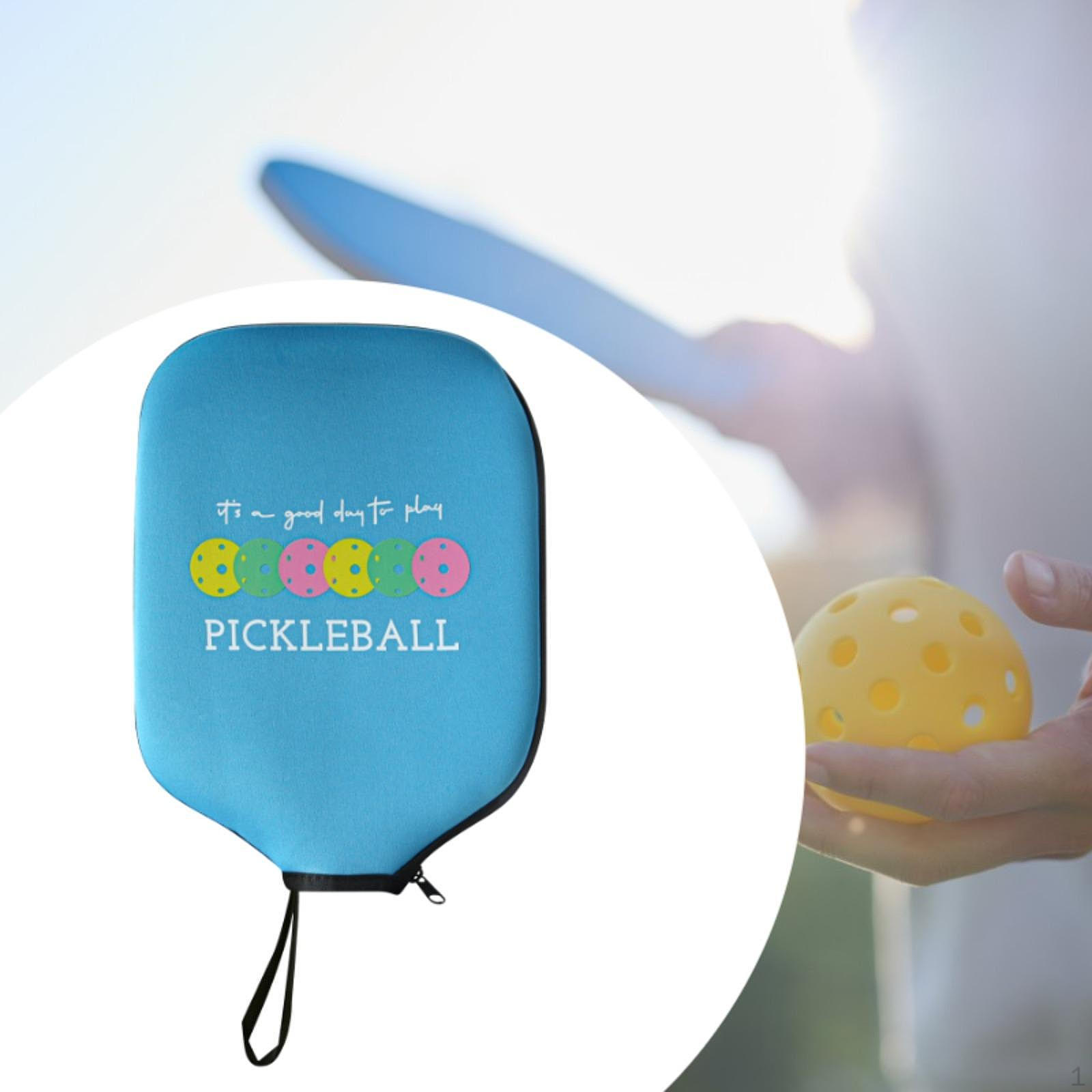 

Чехол для ракетки Pickleball с пылезащитными функциями и застежкой-молнией светло-синий