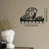 Bird on Branch Metal Wall Hook Set 7 Prong Coat Key Rack Nature Inspired Decorative Organizer for Entrance Hall Bedroom Living Room
