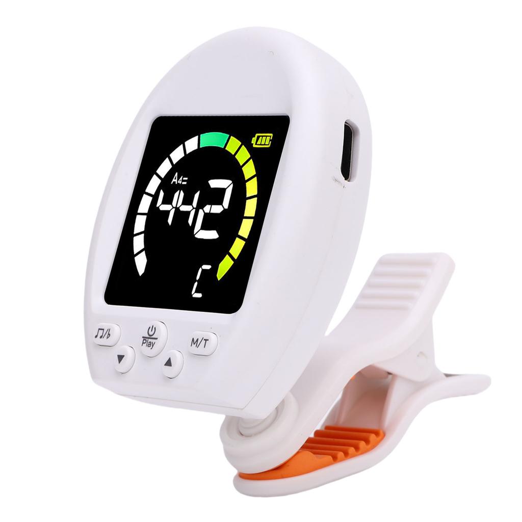 Digital Metronome Tuner Multifunctional Accurate Rotating Clamp Design High Sensitivity Guitar Tuner and Metronome